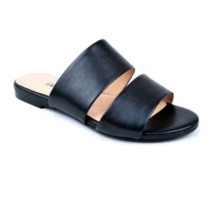 Charles David Leather Slides Sandals